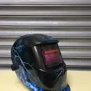 Welding Helmet blue lightning